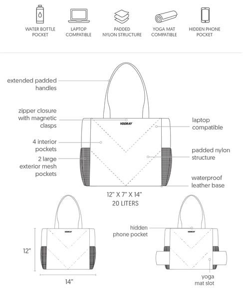 Aria Tote Tech Pack